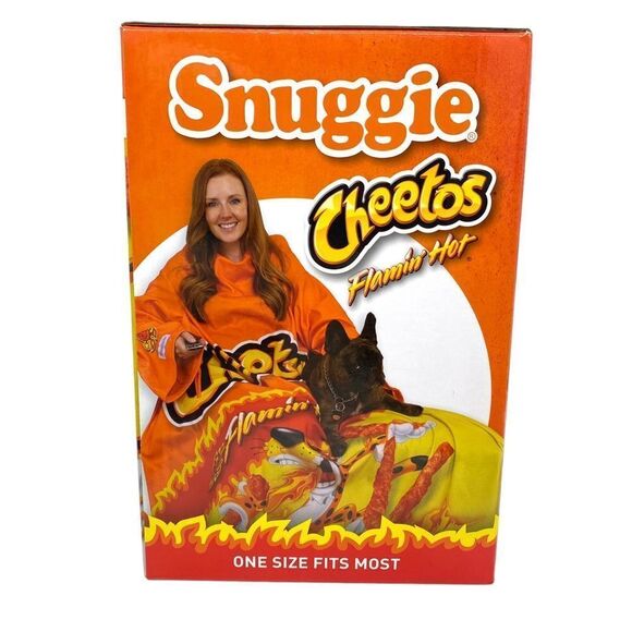 Snuggie Flaming Hot Cheetos Fleece Blanket New - Picture 4 of 9